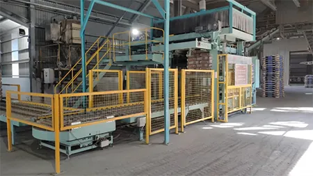 Paletizador automático para bolsas de cemento
