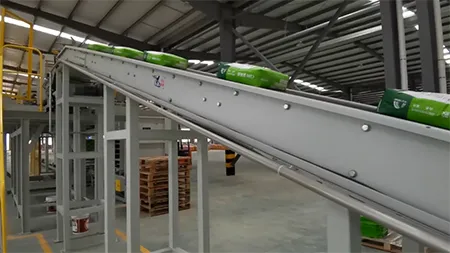 Paletizador automático para bolsas de mortero