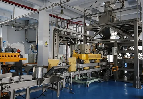 Sistema de pesaje a granel utilizada en una línea de envasado automático