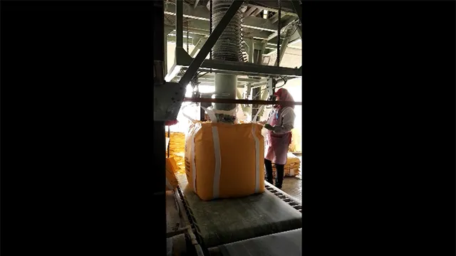 Sistema de pesaje a granel para carbonato de sodio en Haohua, Shandong, China (800 kg/bolsa)